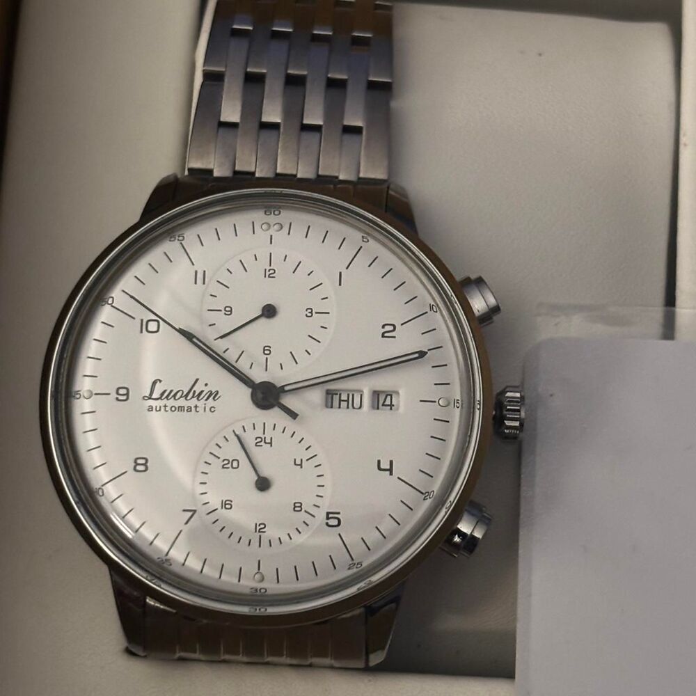 Luobin Automatic Chronograph – White Dial